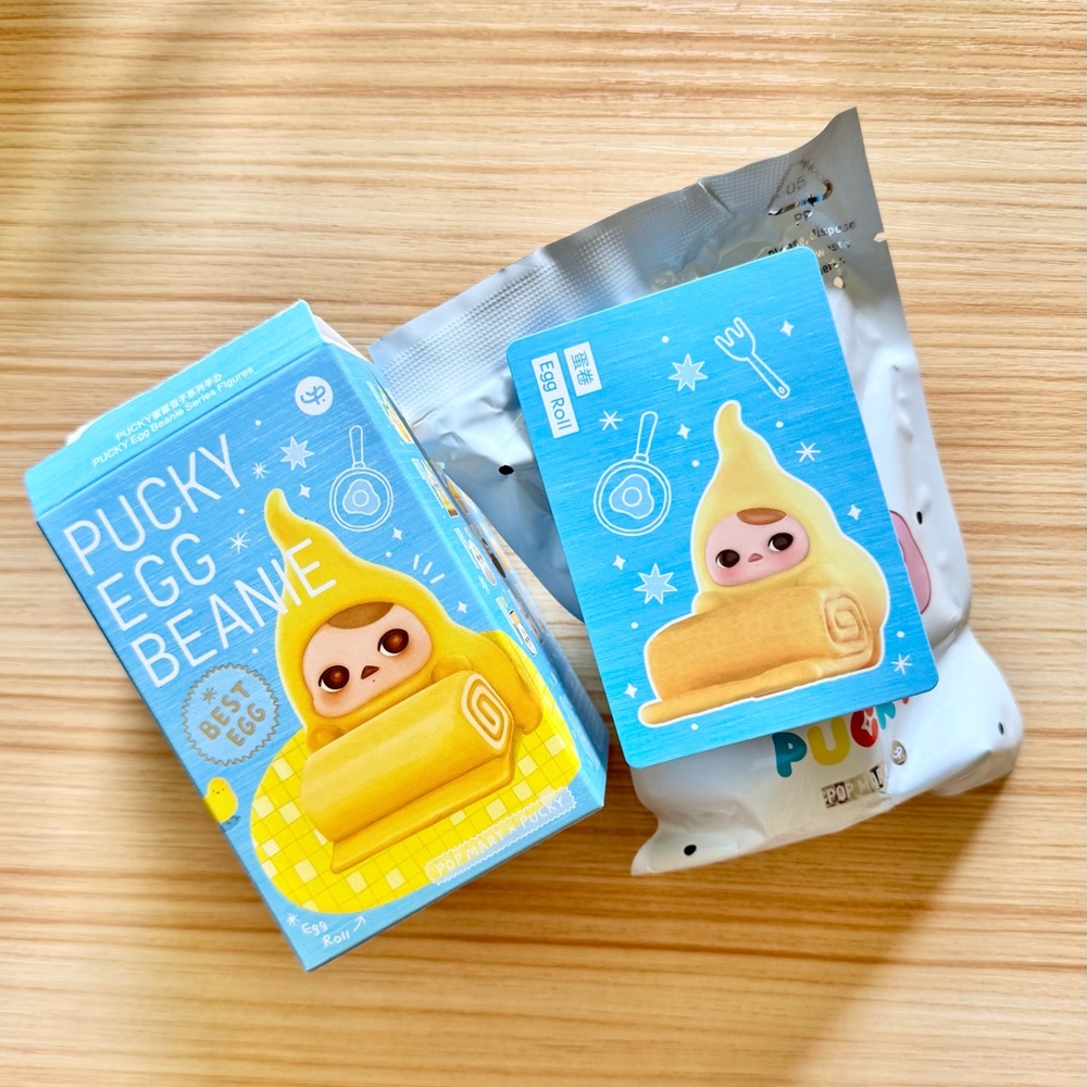 PUCKY Egg Beanie Figure - Egg Roll